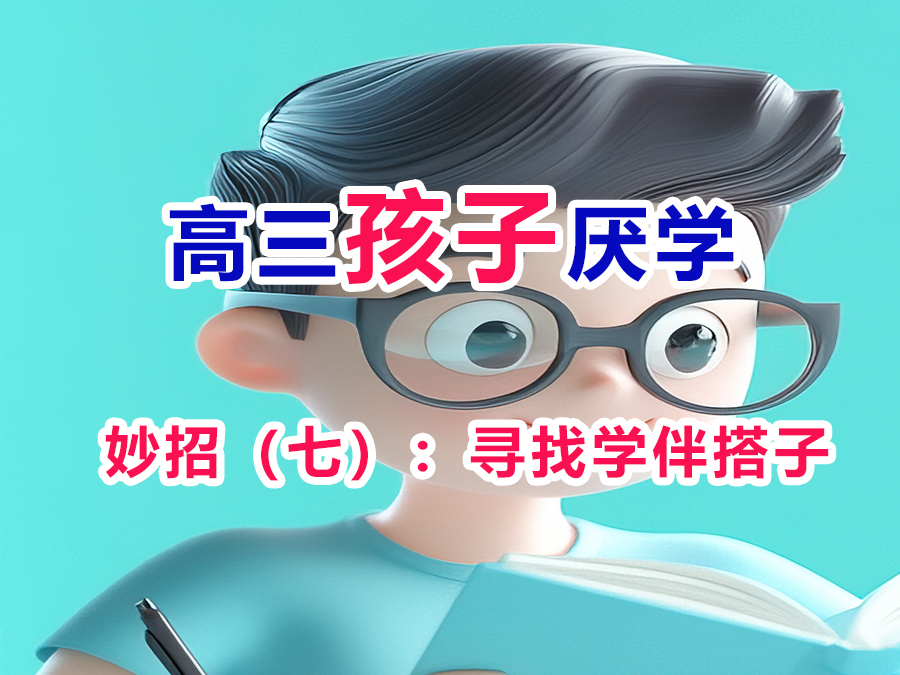 高三學(xué)生厭學(xué)改善妙招（七）：尋找學(xué)伴搭子；重慶高考文化課集訓(xùn)班老師經(jīng)驗分享